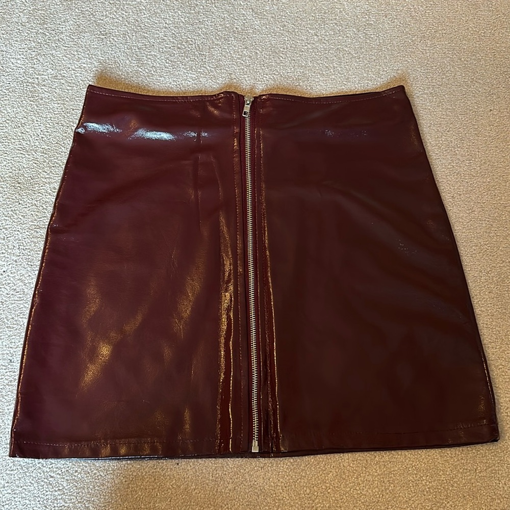 Nasty Gal Burgundy skirt
